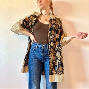 Unique fall floral duster